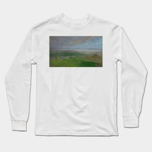 Summer View, Hudson Valley, New York by Frederic Edwin Church Long Sleeve T-Shirt